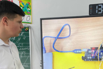 Фотография к новости: Қостанайлық оқушы су тасқыны кезінде көпірлерді қираудан қорғайтын инновациялық жоба әзірледі