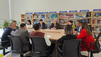 Фотография к новости: Түркістанда заң үстемдігін нығайту мақсатында дөңгелек үстел өтті