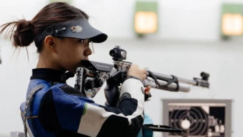 Фотография к новости: Қазақстан Азия Кубогында нысана көздеуден топ жарды