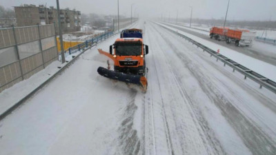 Ауа райына байланысты бірнеше облыста жол учаскеcі жабылды