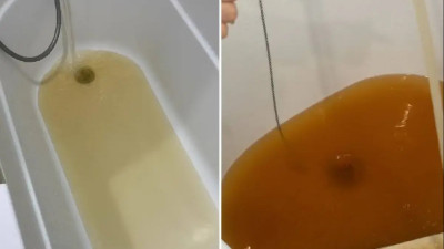 Атырау тұрғындары краннан аққан лай суға шағымданды