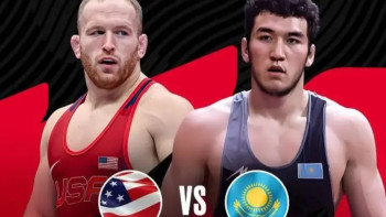 Фотография к новости: Ризабек Айтмұхан америкалық әйгілі балуанмен белдеседі