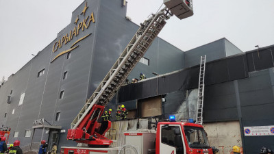 Елордада сауда орталығы өртеніп жатыр