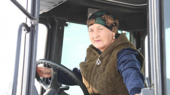 Фотография к новости: Трактор тізгіндеген апа