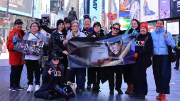 Фотография к новости: Димаштың жаңа бейнебаяны әйгілі Таймс-скверде көрсетілді