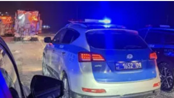 Фотография к новости: Қарағанды – Астана тасжолында 500 көлік тұрып қалды