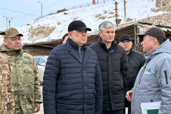 Фотография к новости: Ұлытау өңірінің көктемгі су тасқынына дайындығы тексерілді