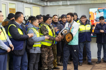 Фотография к новости: Әлем чемпионатының қола жүлдегері жұмысшы болып жүр