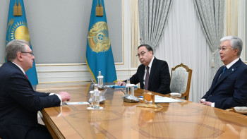 Фотография к новости: Президент Дипломатия институтының директорын қабылдады