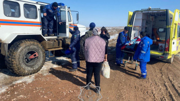 Фотография к новости: Жедел жәрдем жете алмаған: Төтеншеліктер науқас тұрғынды құтқарып қалды