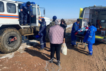 Фотография к новости: Жедел жәрдем жете алмаған: Төтеншеліктер науқас тұрғынды құтқарып қалды