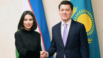 Фотография к новости: Мемлекеттік кеңесші Өзбекстан Республикасы Президентінің көмекшісімен кездесті