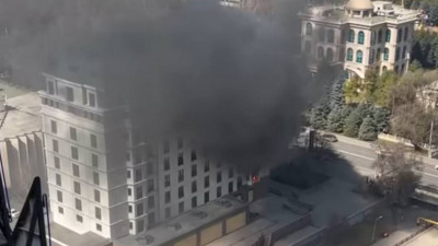 Алматыда қонақүйден өрт шықты