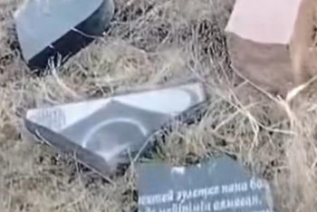 Фотография к новости: Көлсай маңындағы зиратты қиратқан жігіт қамауға алынды