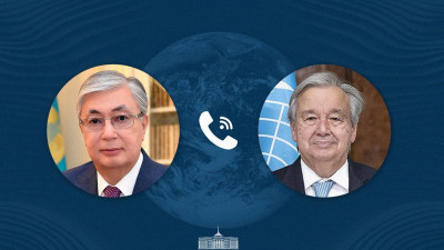 Президент БҰҰ Бас хатшысымен телефон арқылы сөйлесті