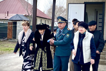 Жетісуда соғыс ардагеріне құрмет көрсетілді