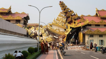 Фотография к новости: Мьянмадағы жойқын жер сілкінісі: Аза тұту күні жарияланды