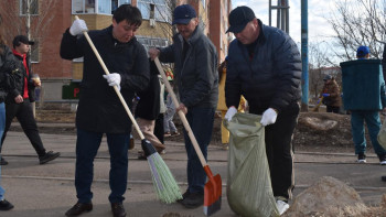 Фотография к новости: Қосшыда "Таза Қазақстан" акциясы аясында облыстық экологиялық сенбілік өтті