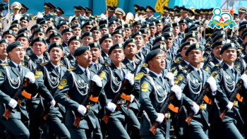 Фотография к новости: Жеңістің 80 жылдығы: Әскерилер парадқа қызу дайындалып жатыр