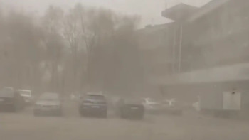 Фотография к новости: Алматыны шаңды дауыл басып қалды