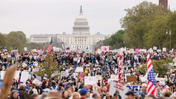 Фотография к новости: АҚШ-та Трамптың саясатына қарсы наразылық шаралары өтті
