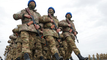 Фотография к новости: Монша, асхана және жаттығу: Шеруге келген әскерилерге қандай жағдай жасалған