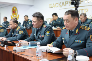 Фотография к новости: ІІМ Ұлттық ұланында кеңейтілген кеңес өтті