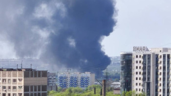 Фотография к новости: Алматыда тағы бір қойма өртеніп жатыр