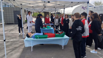 Оқушыларға алғашқы көмек көрсету сабағы өткізілді