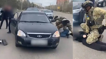 Фотография к новости: Көкшетауда бопсалаушыларды ұстау сәтінен видео тарады