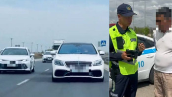 Фотография к новости: Түркістан облысында жол ережесін бұзған той кортежі анықталды