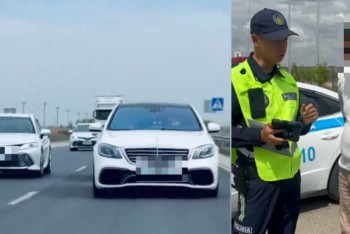 Фотография к новости: Түркістан облысында жол ережесін бұзған той кортежі анықталды