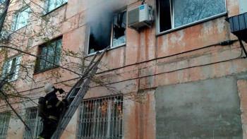 Фотография к новости: Павлодарда өрт кезінде үш бала құтқарылды