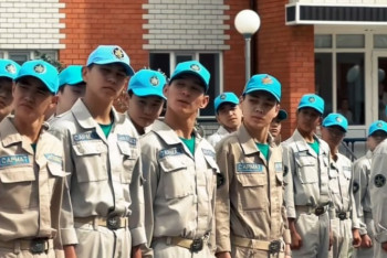 Сармат мектебінде алдағы қос мерекеге арналған шеру ұйымдастырылды