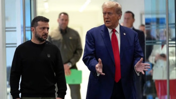 Фотография к новости: Трамп пен Зеленский Римде кездесті