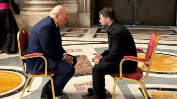 Фотография к новости: Трамп Ватиканда Зеленскиймен кездескеннен кейін мәлімдеме жасады