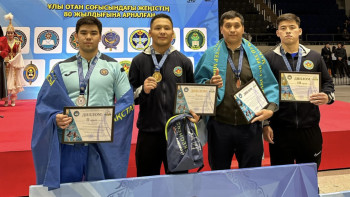 Фотография к новости: Әскери курсанттар республикалық турнирде чемпион атанды