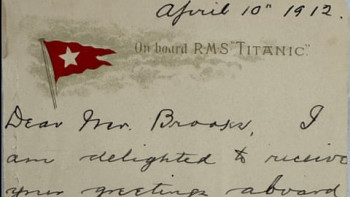 Фотография к новости: "Титаниктен" аман қалған жолаушының хаты аукционда рекордтық бағаға сатылды