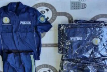 Фотография к новости: Қытайдан келген тонна-тонна полицей формасы тәркіленді