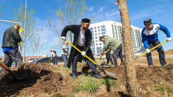 Фотография к новости: «Бірлік ағашы»: Қазақстан халқының бірлігі күніне орай экологиялық акция өтті