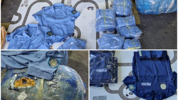 Фотография к новости: "Қорғаста" "POLISIA" деген жазуы бар киімнің ірі партиясы анықталды