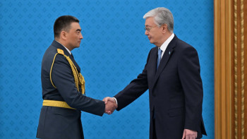 Фотография к новости: Қызметтік борышын атқаруда көрсеткен ерлігі мен жанқиярлығы үшін бір топ азамат наградталды