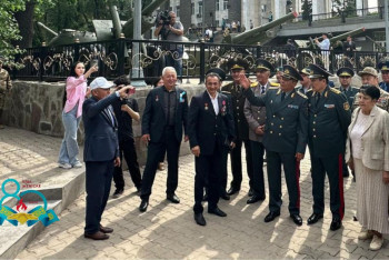 Фотография к новости: Алматыда әскери техникалар ашық аспан астындағы музейге қойылды