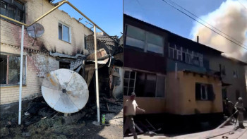 Фотография к новости: Жетісу облысында полицей түтін басқан үйден үш баланы құтқарды