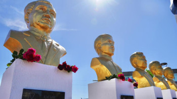 Фотография к новости: Қасым Қайсенов ауылында Батырлар аллеясының салтанатты ашылуы өтті