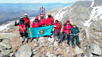 Фотография к новости: ТЖМ құтқарушылары биіктігі 2630 метр тауға шықты