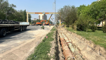 Фотография к новости: Таразда жылу құбырлары жөнделіп жатыр