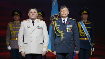 Фотография к новости: Ұлттық ұлан әскери қызметшілеріне марапаттар табысталды