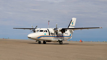 Фотография к новости: Атырауда ТЖМ үшін алынған L 410 ұшағы пайдалануға берілді