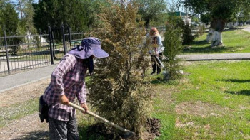 Фотография к новости: «Таза Қазақстан»: Қаратал ауданында сенбілік өтті